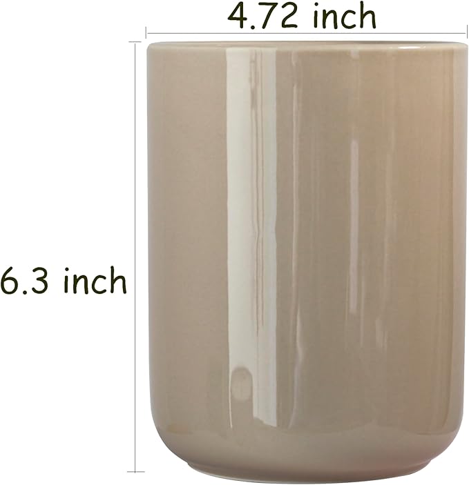 Utensil Holder,Ceramic Kitchen Utensil Holder for Countertop, Vintage Farmhouse Kitchen Decor for Counter, Gift(6.3 * 4.72inch)