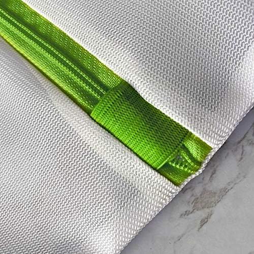 Heritage Park Fine Mesh Laundry Bags - Micro Mesh for Safely Washing Delicates - Gusseted Bottom for Extra Space, Hidden Zipper, and Convenient Hanging Loop - Pack of 2 Large (20" x 24")