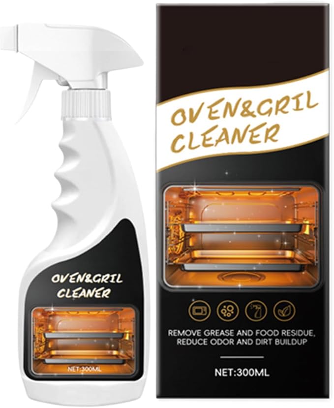 Oven Cleaner,300ml Degreaser Cleaning Solution | Fryer Degreasing Spray - for Homeowners Busy Families Renters To Remove Grease Stain Oil From Microwave Oven Grill Kitchen