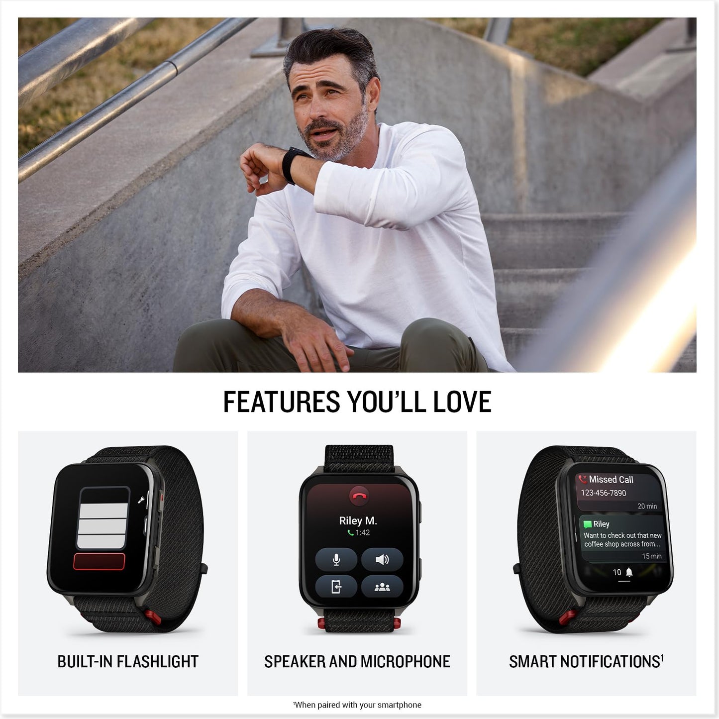 Garmin Venu X1 Thin And Lightweight Gps Smartwatch, 2 Amoled Display, Sapphire Lens, Led Flashlight, Built-In Maps, 100+ Spor