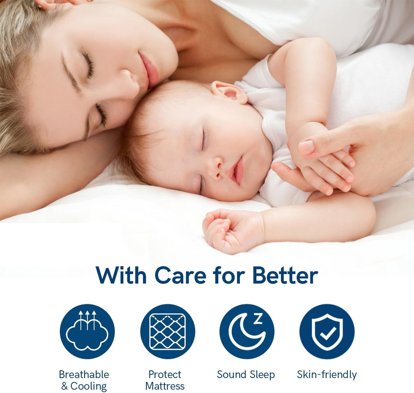 ELEMUSE Full Mattress Topper for Back Pain, Extra Thick Mattress Pad Cover, Plush Soft Pillowtop with Elastic Deep Pocket, Overfilled Down Alternative Filling