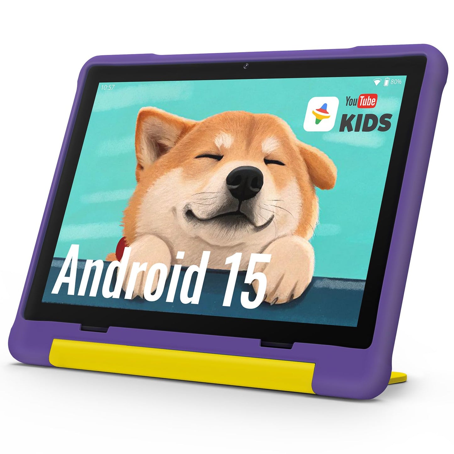 UEMXDOX Kids Tablet, 2025 Android 15 Tablet for Kids Age 3+, 8GB+64GB, Expandable to 512GB, 10 Touch Screen with Case, WiFi 6, B