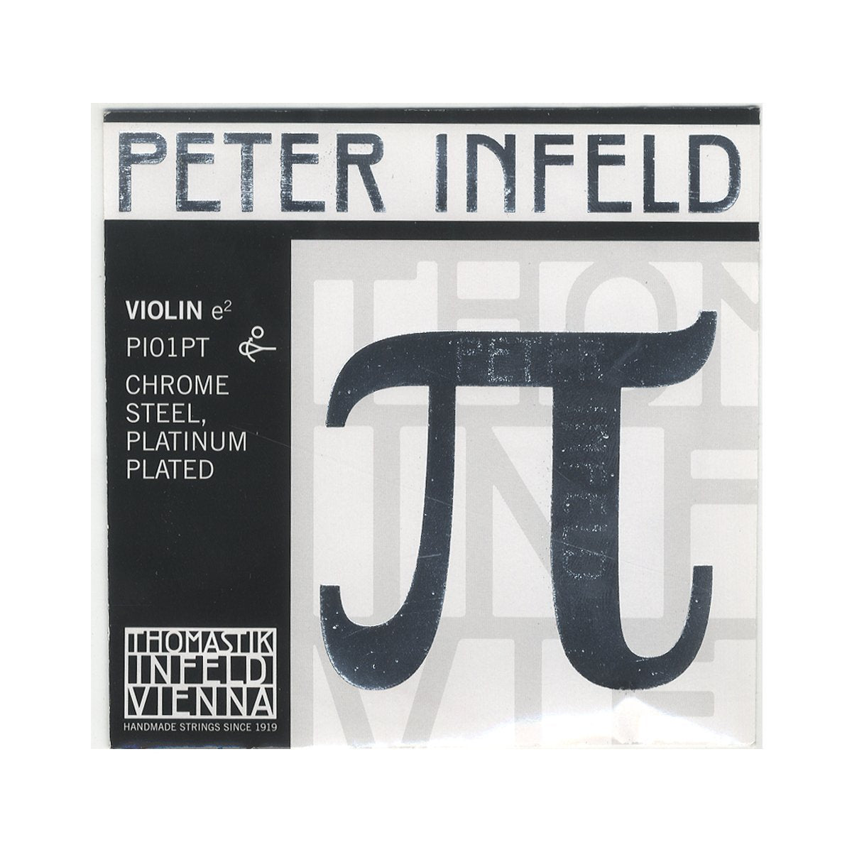 Thomastik-Infeld Peter Infeld Violin E String, 4/4 Size, Medium Tension - PI01PT - Stainless Steel, Platinum-plated - Outstandin