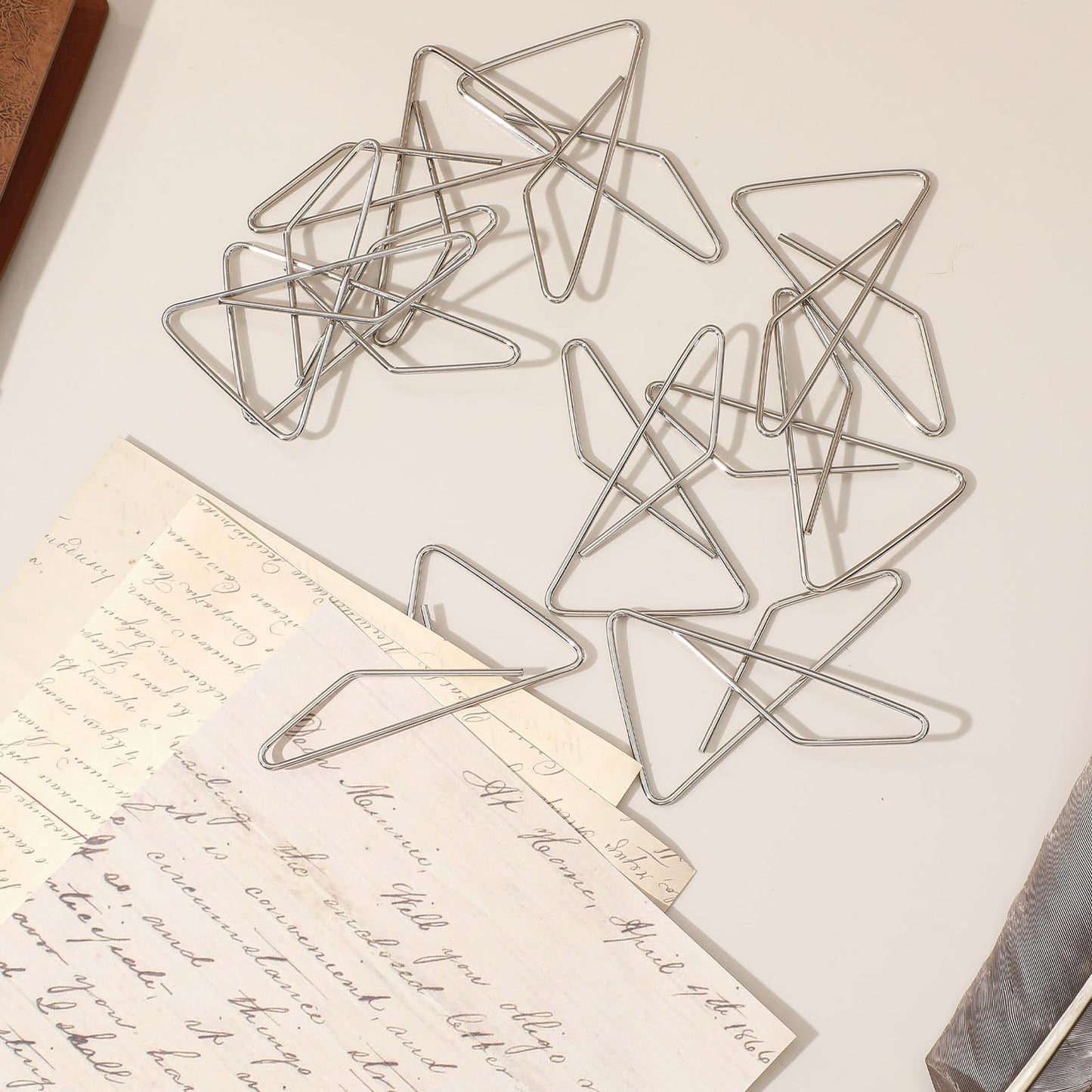 Tosstuki 48 Pcs Ideal Paper Clamps Butterfly Clips Large Mental Butterfly Wire 2.56 x 1.69 Inch No. 1 Size Silver Durable Metal Clips for Crafting Sewing Paper Fabric DIY Project Holders