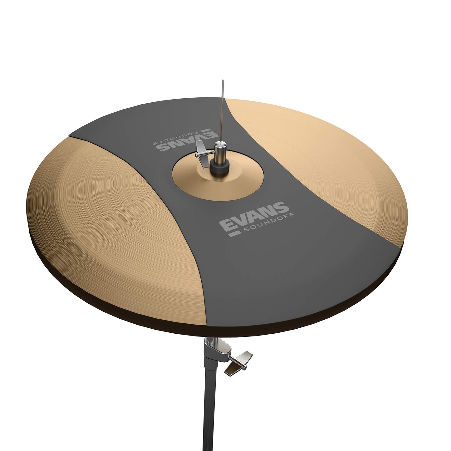 Evans Soundoff Drum Mute Pads - Great to Silence Acoustic Kits - Fits 14 High Hat Cymbals