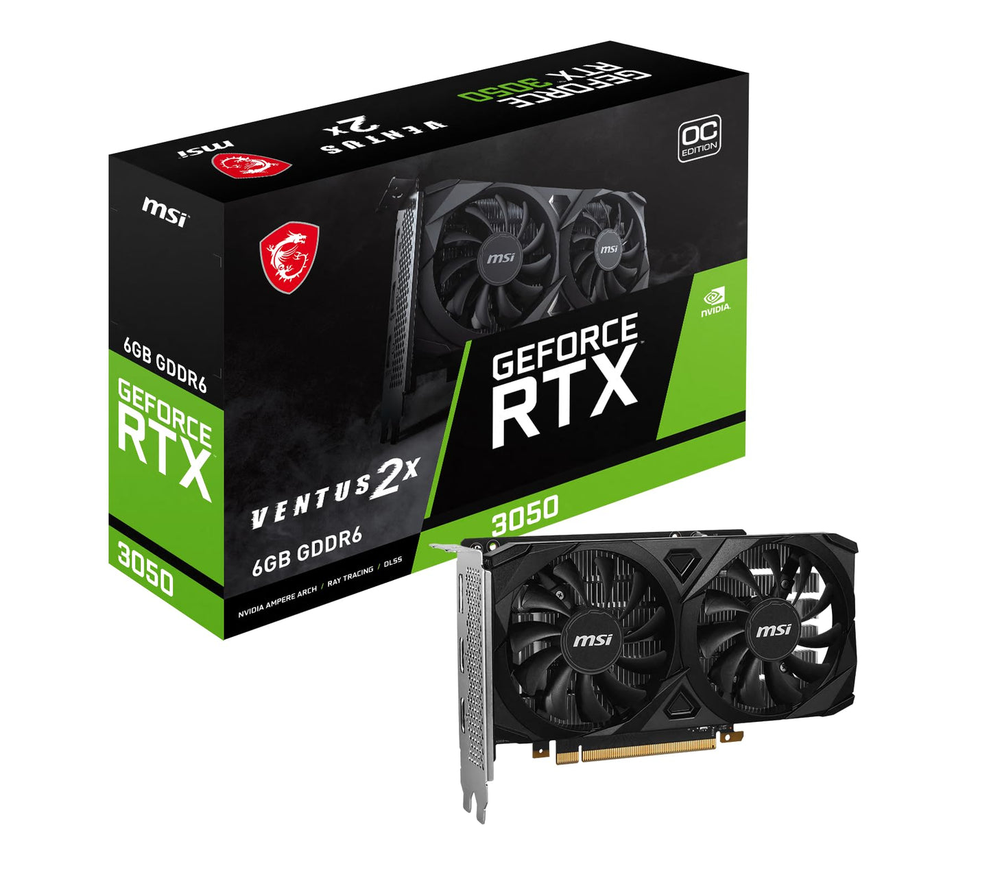 Msi Geforce Rtx 3050 Ventus 2X 6G Oc -Like New