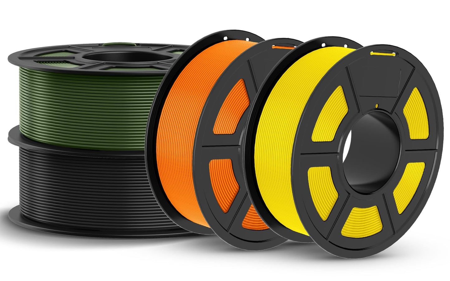 JAYO High Speed PLA Filament 1.75mm 4.4KG Bundle, Rapid PLA 3D Printer Filament for Fast Printing up to 600mm/s, 4 Pack 1.1kg Sp