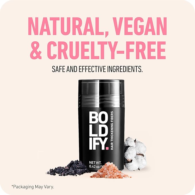 BOLDIFY Hair Fibers (56.5g) - Fill In Thinning and Fine Hair for an Instantly Fuller, Thicker Look - 14 Shades for Women & Men - Medium Blonde