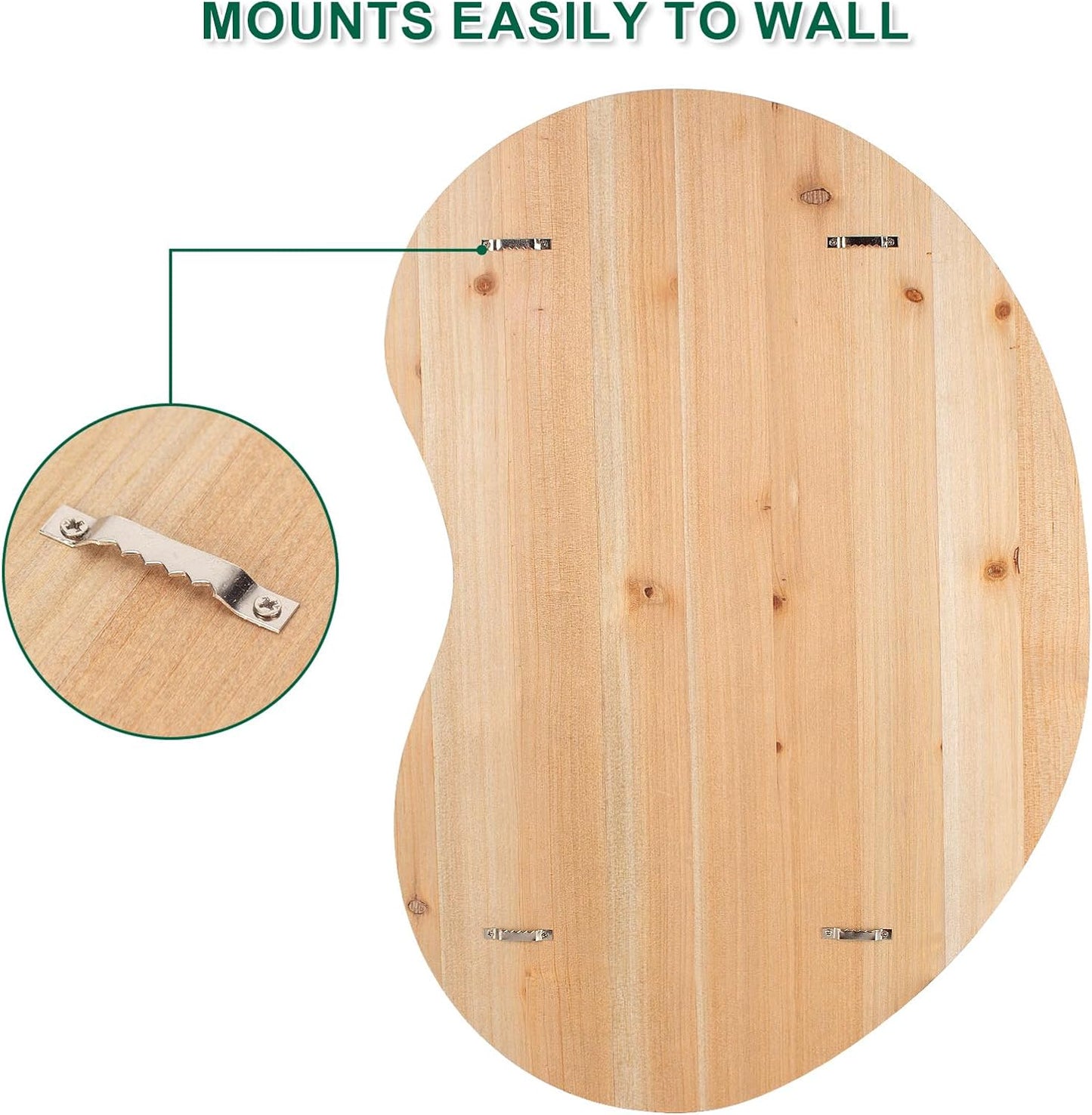 40 Golf Ball Display Rack Cabinet Holder Case - Wall Mount Golf Gifts for Enthusiasts - Unique Putting Green Shape