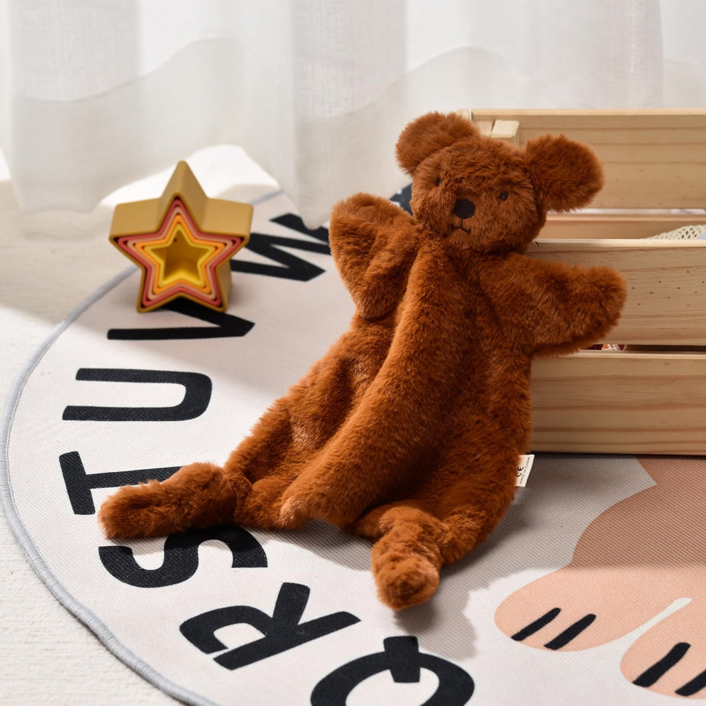 SILI FACTORY Lovey for Baby,Soft Baby Security Blanket,Snuggle Stuffed Animals Toy Baby Girl & Boy, Lovey Comforter Toy for Babies 0-12months,Baby Gifts for Infant and Toddler-Dog