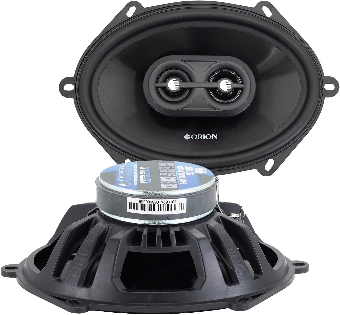 ORION Cobalt Series CB683 6x8 3-Way Coaxial Car Speakers, 280W, 4 Ohms, Full Range, Enhanced Bass, Polypropylene Cone & Butyl