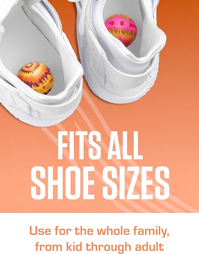 Sneaker Balls Odor-Fighting Shoe Fresheners, Eliminates Unpleasant Smells, Perfect For Sneakers, Gym Bags, Gear Bags, Drawers, Lockers, And More!, Lavender, 6 Pack