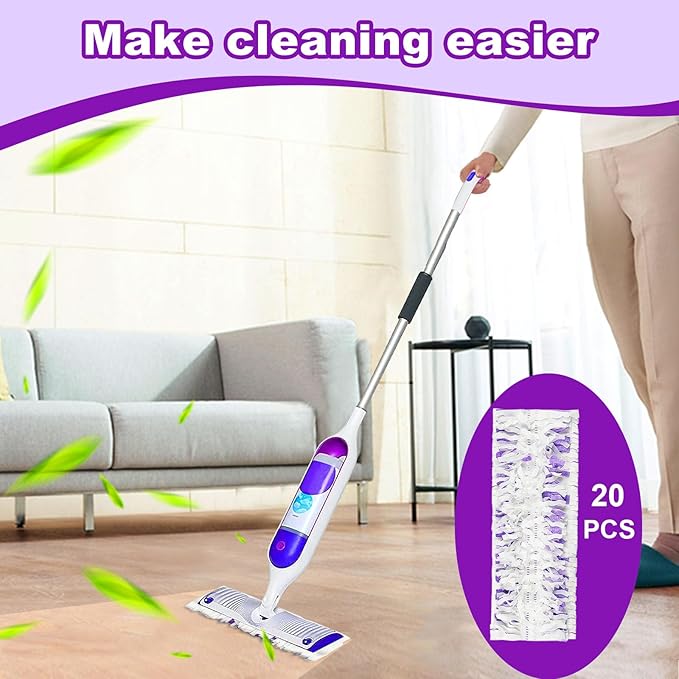 48 Pack PowerMop Refills Pads for Swiffer PowerMop Multi-Surface Mops and PowerMop Wood Mops,Disposable mop Pads Replacement for Floor Cleaning.