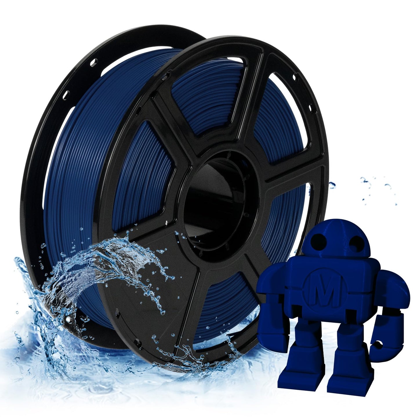 FLASHFORGE PETG Pro Filament 1.75mm Blue, 3D Printer Filament 1kg (2.2lbs) Spool, Dimensional Accuracy +/- 0.02mm, 3D Printing F