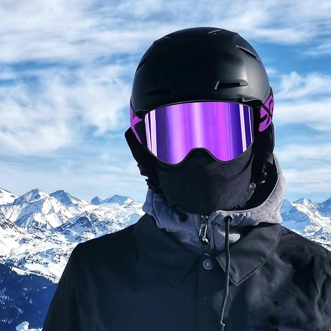 EXP VISION Ski/Snowboard Goggles Parent-child Snow Goggles Over Glasses for Men, Women Youth Kids