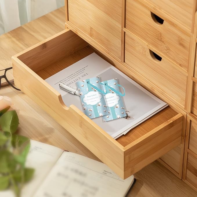 SCENTORINI Sachets for Drawers and Closets, Cotton Scented Sachets for Home Drawers and Closets, 14 Pack Home Fragrance Sachet