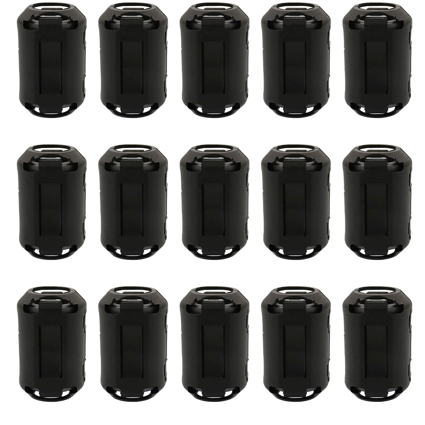 15Pcs 13mm Clip-on Ferrite Ring Core RFI EMI Noise Suppressor Cable Clip for Telephones Tvs Speakers Radio Audio Equipment Noise Suppressor Video Cable Power Cord-New