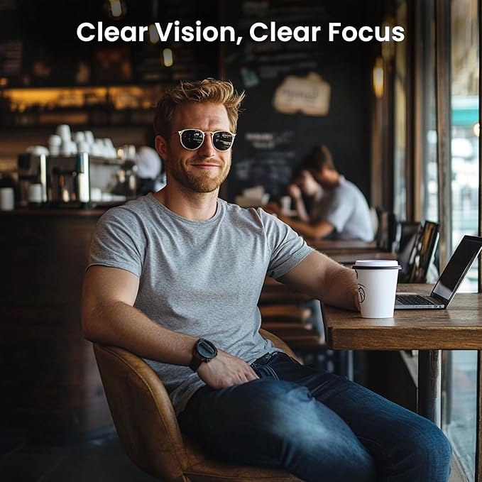 EVEO Glasses Cleaner Spray - Eyeglass Cleaner (No Streaks)| x2 Eye Glass Cleaners Spray + x2 Lens Cleaner Microfiber Cleaning Cloth, Glasses Cleaning Kit Eye Glasses Cleaner Spray & Cloth - 4oz(2ozx2)