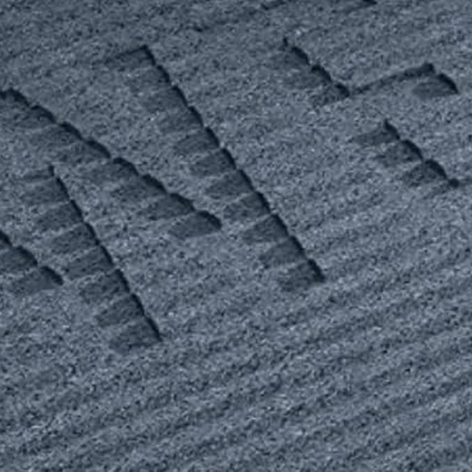 EZ-ACCESS TRANSITIONS 1.5 Inch Low Pile Transitional Non Slip Rectangular Rubber Angled Welcome Entry Mat Ideal for Indoor and Outdoor Use, Gray