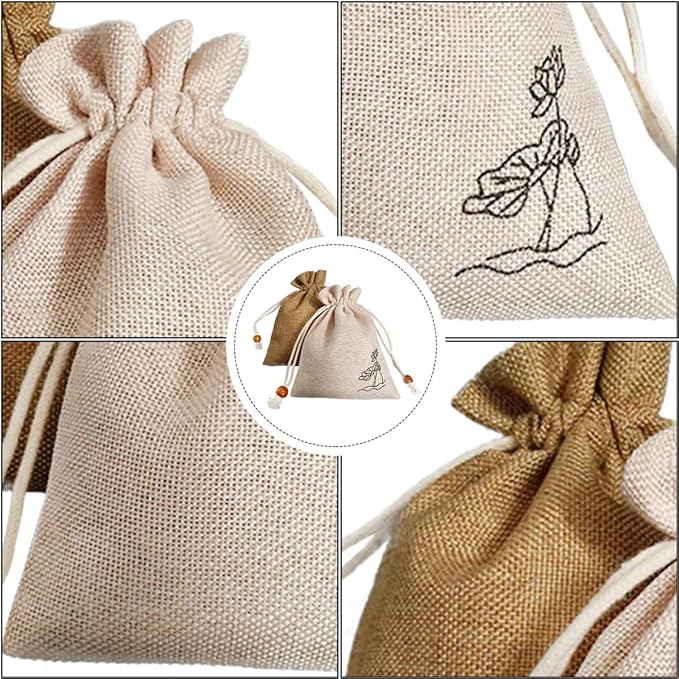 2Pcs Natural Dried Lavender Cotton Linen Sachets Air Freshener Bag for Closet Car with Floral Fragrance and Random Color and Scent 2pcs Random Color