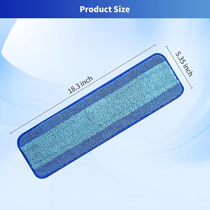 10 Pack Microfiber Cleaning Pads for Bona Family of Mops,Washable & Reusable Mop Pads Refill Replacement Safe for Hardwood and Multi-Surfac Floors Have Super-Absorbent