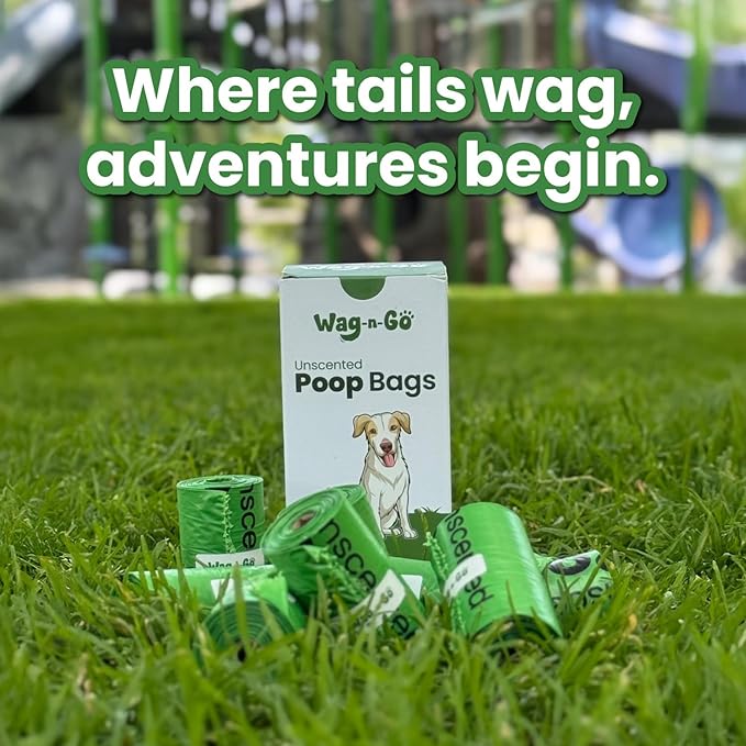 Dog Poop Bags Rolls, 120 Count Unscented Doggie Poop Bags, Leak-Proof, Easy Pet Waste Cleanup