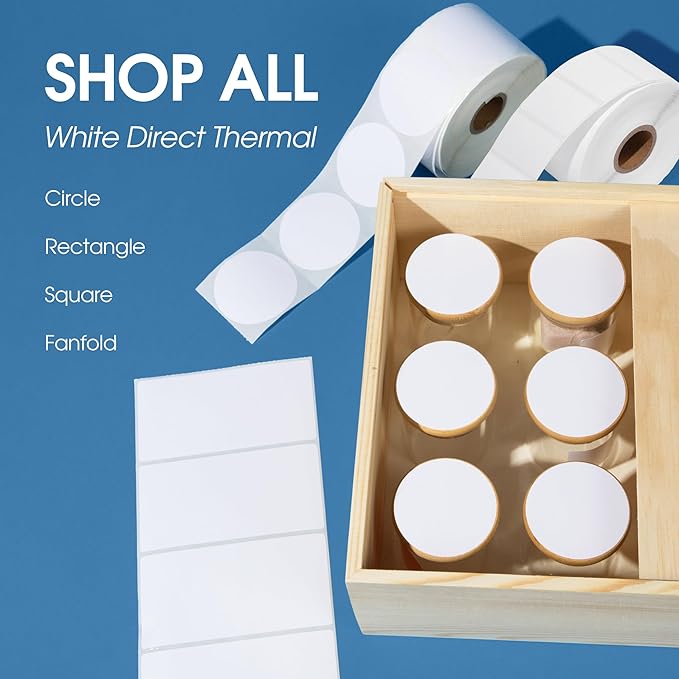 Spartan Industrial - 4" X 2" Direct Thermal Shipping, Postage, Mail Labels Compatible with Rollo, Zebra, and Other Desktop Label Printers (10 Rolls, 700/Roll)