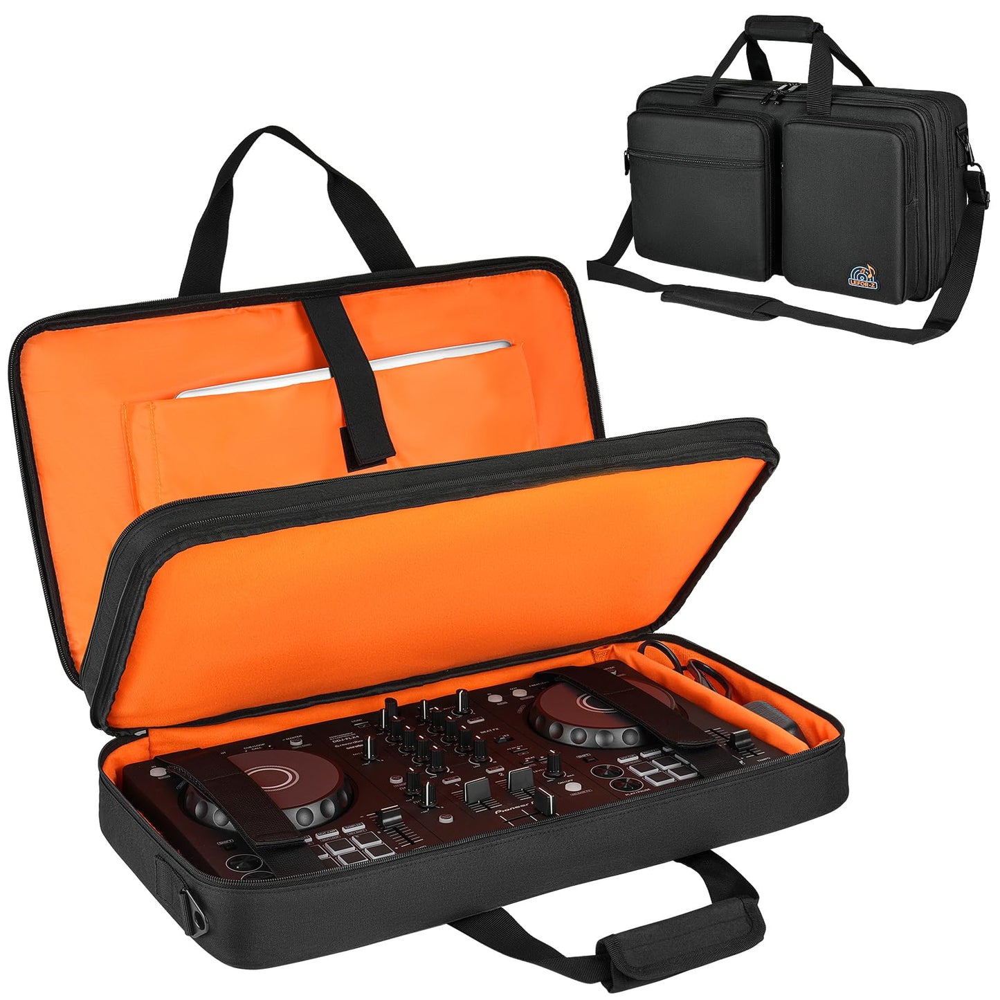 DJ Controller Case Compatible with Pioneer DDJ SR/SR2/RR/DDJ-REV1/Denon MC4000/Numark NV II/Numark Mixtrack 3/Mixstream Pro+/Pro