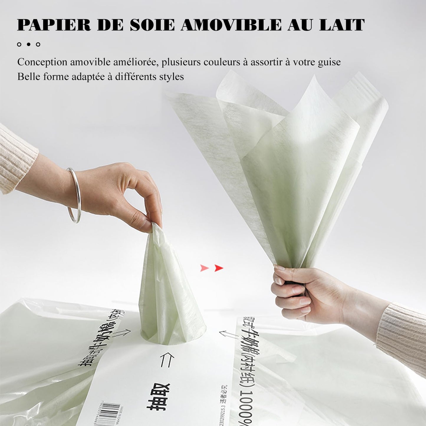 4 Pack 160 Sheets Korean Cotton Pleated Withdrawable Floral Bouquet Paper,11.4*11.4inch Non-Woven Waterproof Flower Wrapping Paper Flower Shop Supplies Gift Packaging for Fresh Flowers (white+brun+gray+black)