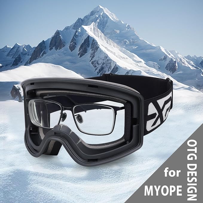 EXP VISION Ski/Snowboard Goggles Parent-child Snow Goggles Over Glasses for Men, Women Youth Kids