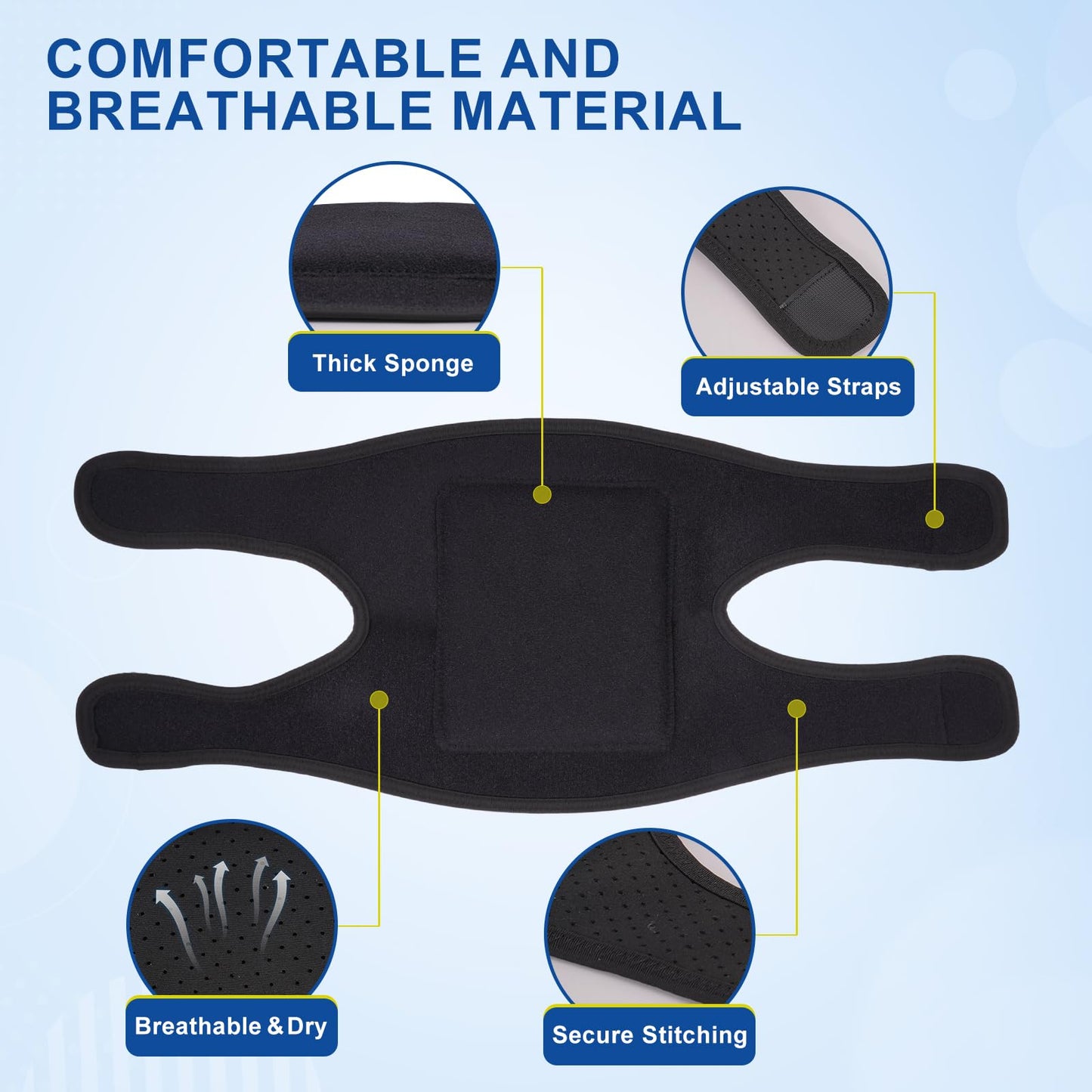 ANBANREY Professional Knee Pads for Men & Women - High Elastic Support for Cleaning, Gardening, Construction, and Floor Work | Knee Protection & Comfort
