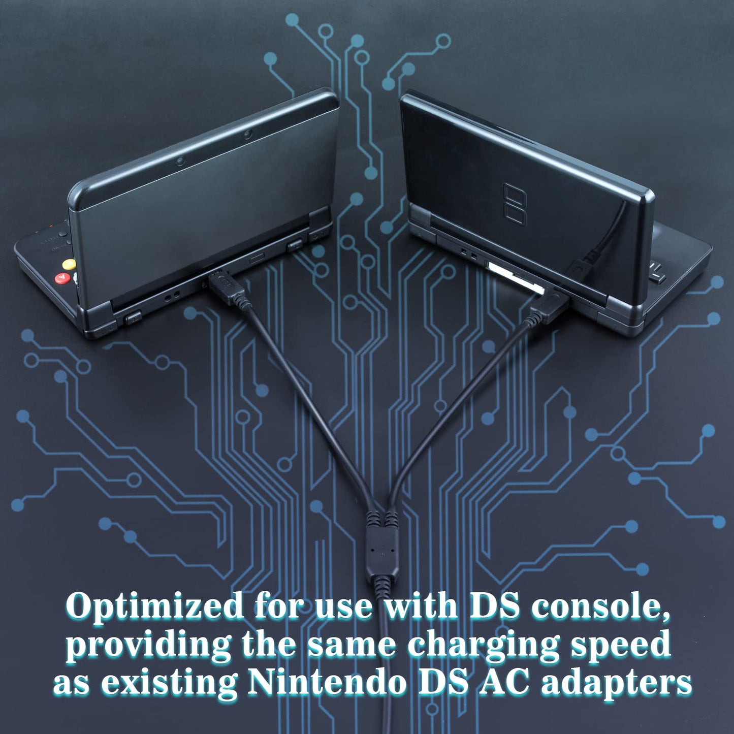 Funturbo All-In-1 Ds Charger, 3Ds Ds Lite Charger Cable Usb Charging Cord For Nintendo 3Ds/3Ds Xl/2Ds/2Ds Xl/Dsi/Dsi Xl/Ds Lite
