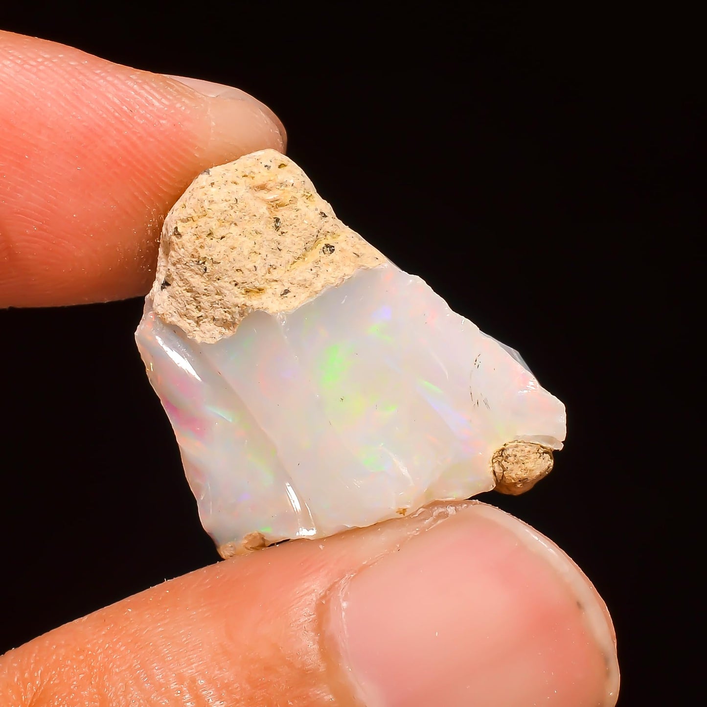 11.5+ Carat, YASHEE Natural Raw Ethiopian Opal Gemstone, Real Rough Crystals, Chakra Healing, Wholesale Lot, Wire Wrapping, Rock Stone, Birthstone, Crafts & DIY, AA+ Quality For Jewelry Making