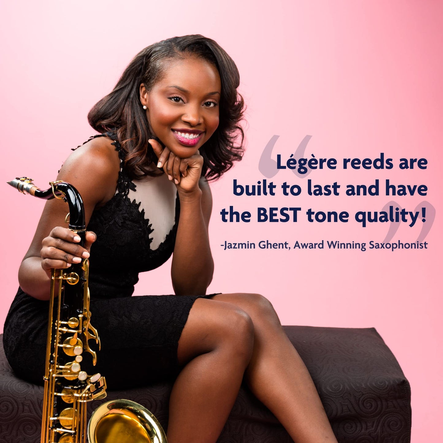 L Gre Reeds - Alto Saxophone Reed, Classic, Strength 2.50 (As2.50) - Easy-Playing, Durable, Synthetic Student Saxophone Reed