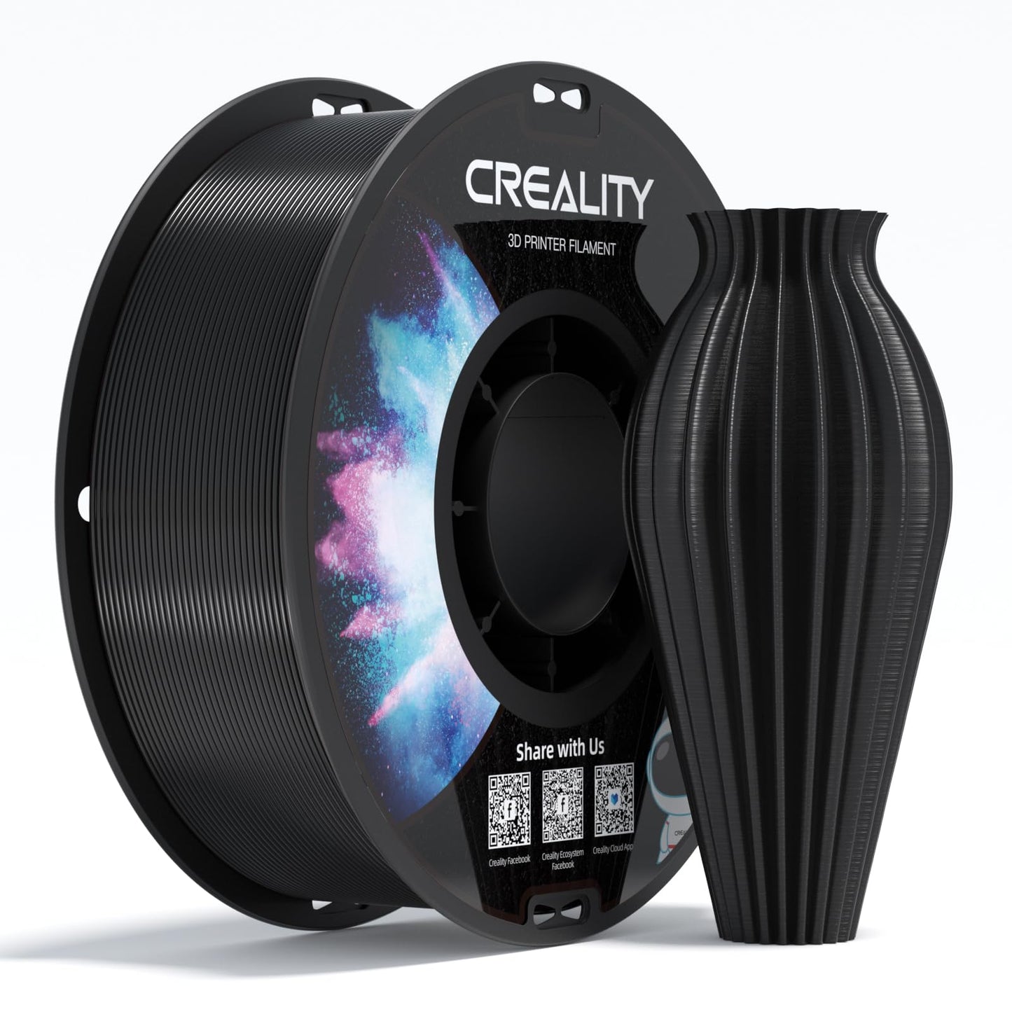 Creality PETG Filament 1.75, 3D Printer Filament, Excellent Toughness High Precision, Odorless Non-Toxic Moistureproof, 1kg(2.2l