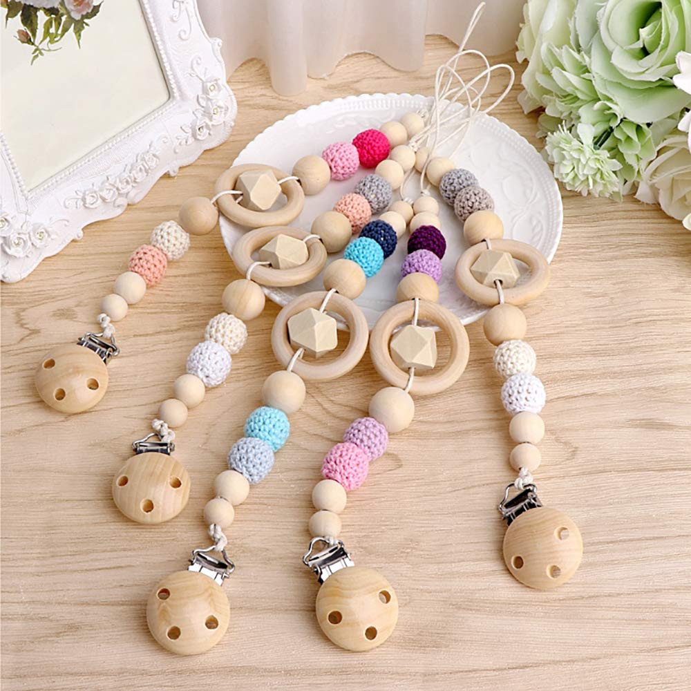 Penta Angel 100PCS 16mm/0.63" Unpainted Faceted Geometric Wood Beads Unfinished Natural Color Polygons Shape DIY Wooden Spacer Beads with 3.5mm Hole for Handmade Necklace(16mm)