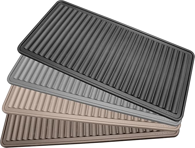 WeatherTech BootTray for Entryway - Durable Mat for Boots, Shoes, Traps Water and Dirt (16"x36") - Black