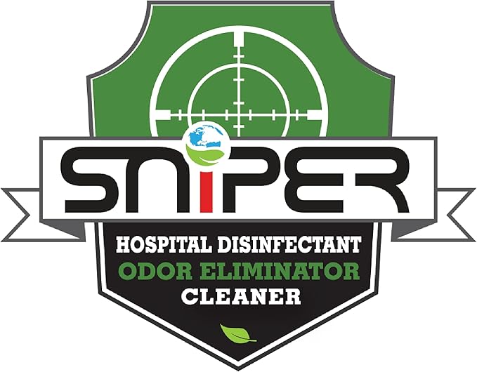 SNiPER Hospital Disinfectant, Odor Eliminator & All-Purpose Cleaner, 4 Ounce Spray Bottle