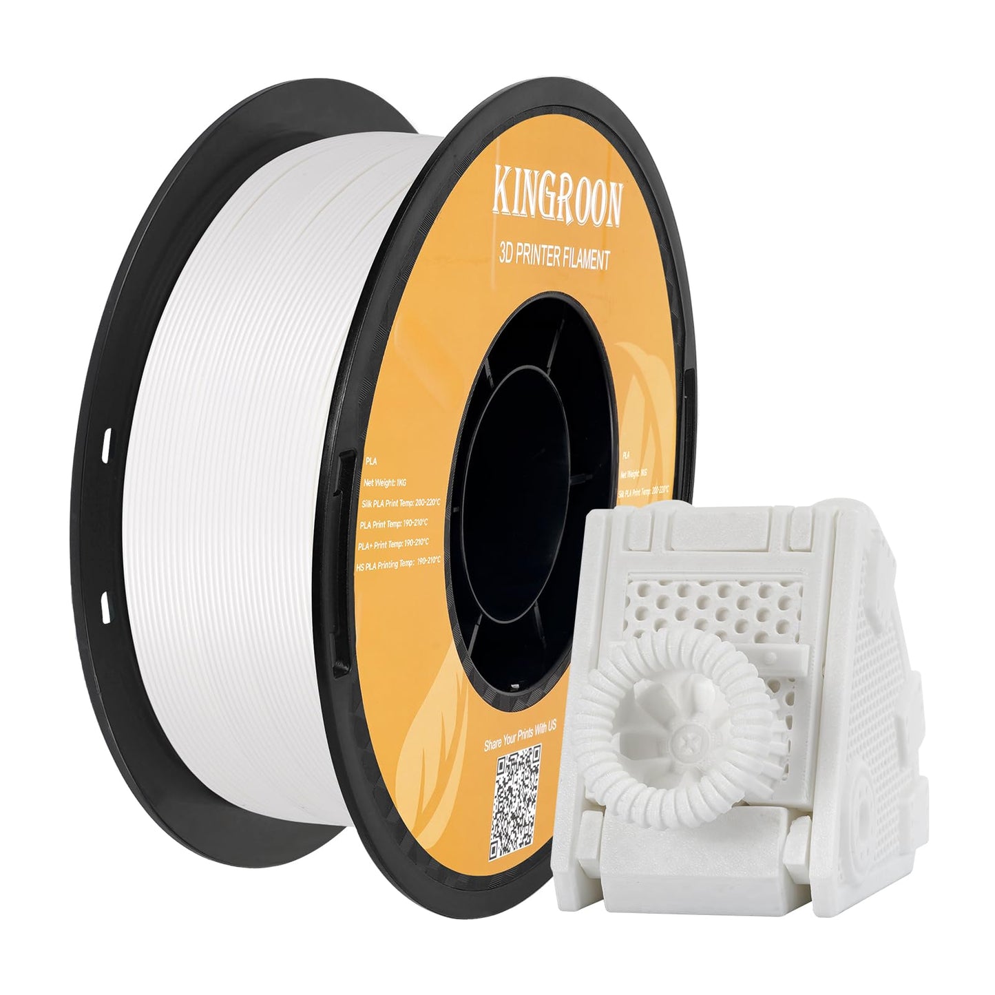 Kingroon High Speed PLA 3D Printer Filament 1.75mm, 3D Printer Rapid Filament for 30-600mm/s Hyper Printing Filament, Dimensiona
