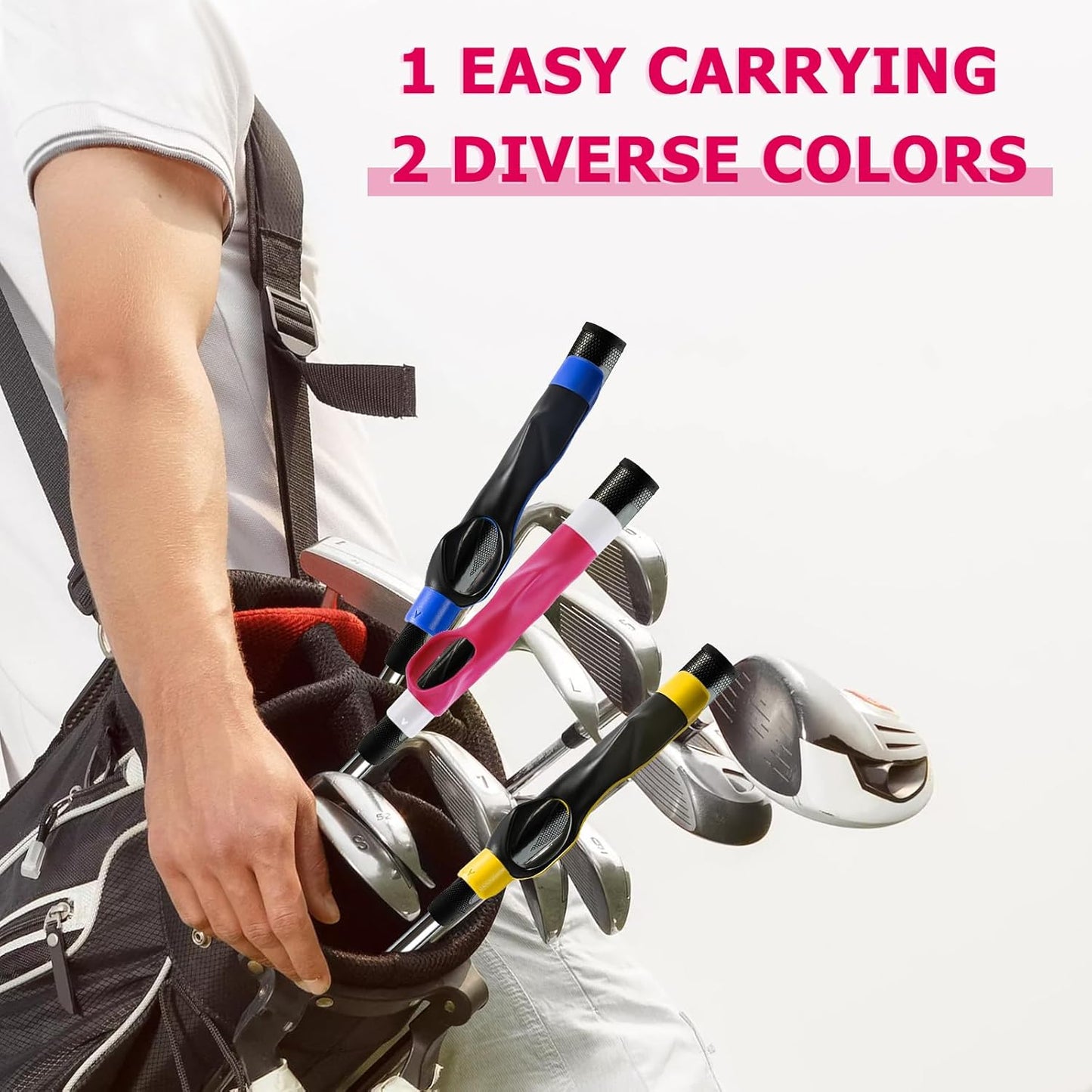 Golf Grip Trainer Right Hand for Women, for Man,for Lady, for Kids, Golf Training aids -Anti-Slip Golf Club Grips, Corrects Hand Position & Builds Muscle Memory for Clubs, Fits Most Golf Grips