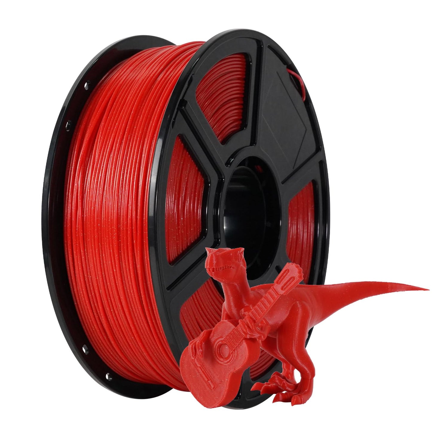 Flashforge Asa Filament 1.75Mm Sparkle Red, 3D Printer Filament 1Kg (2.2Lbs) Spool-Dimensional Accuracy +/- 0.02Mm, 3D Printing
