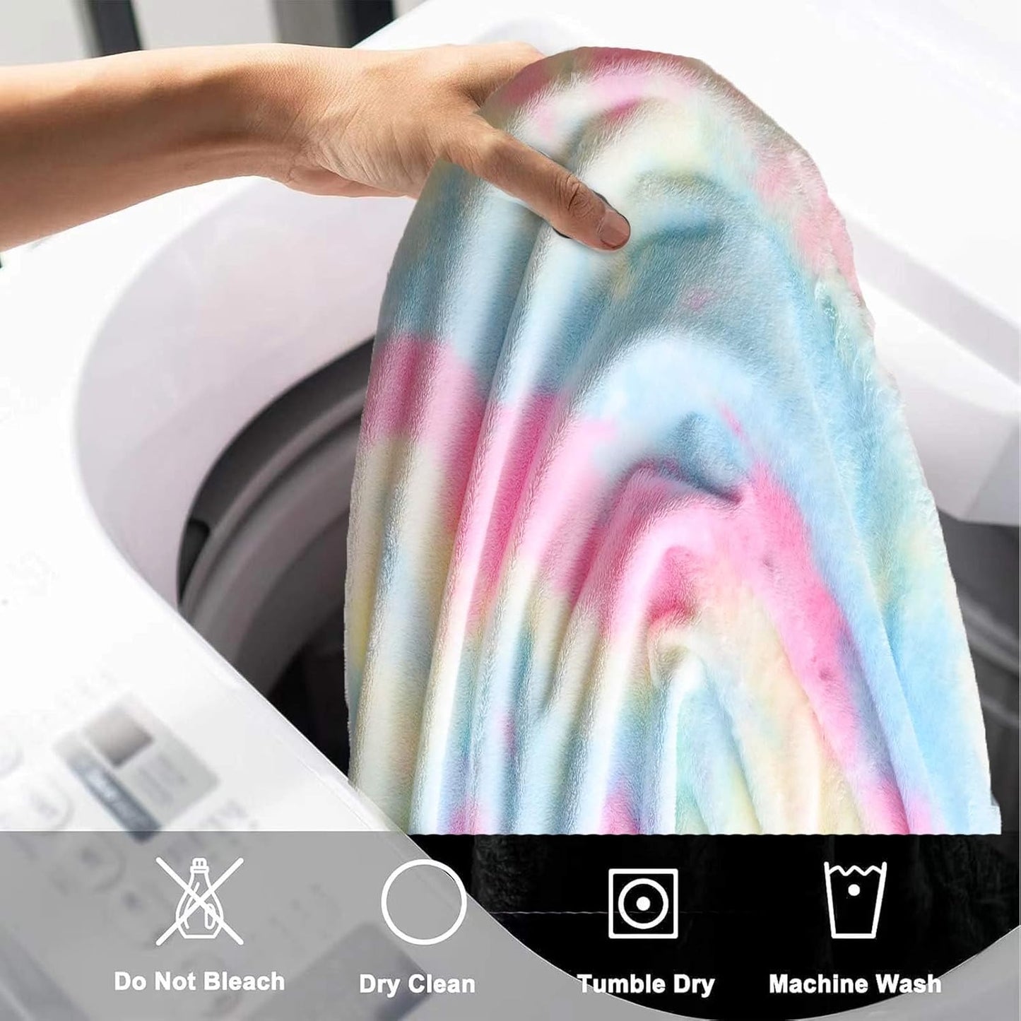 BCU 6FT Bean Bag Chair for Adults and Kids Without Filler Giant Stuffed Animal Storage Cover Soft Faux Fur Floor Chair Cover for Bedroom Living Room, Multicolored