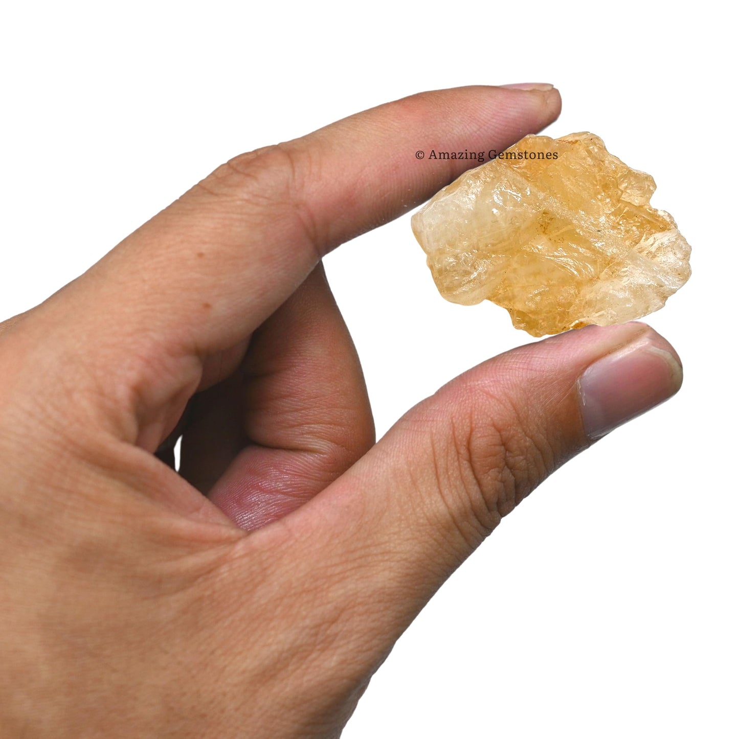 Amazing Gemstone Citrine Raw Crystals and Healing Stones, Natural Rocks For Tumbling - DIY Raw Stones And Crystals (1 Piece)