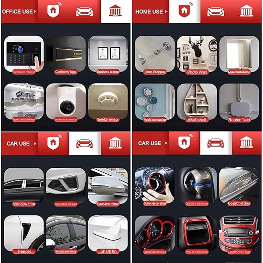 Double Sided Tape Heavy Duty, 9.85FT x 0.4IN Multipurpose Waterproof Mounting Foam Tape, Strong Adhesive Tape for Car, Wall, LED Strip Light, Home/Office Decor, Made of 3M VHB Tape.