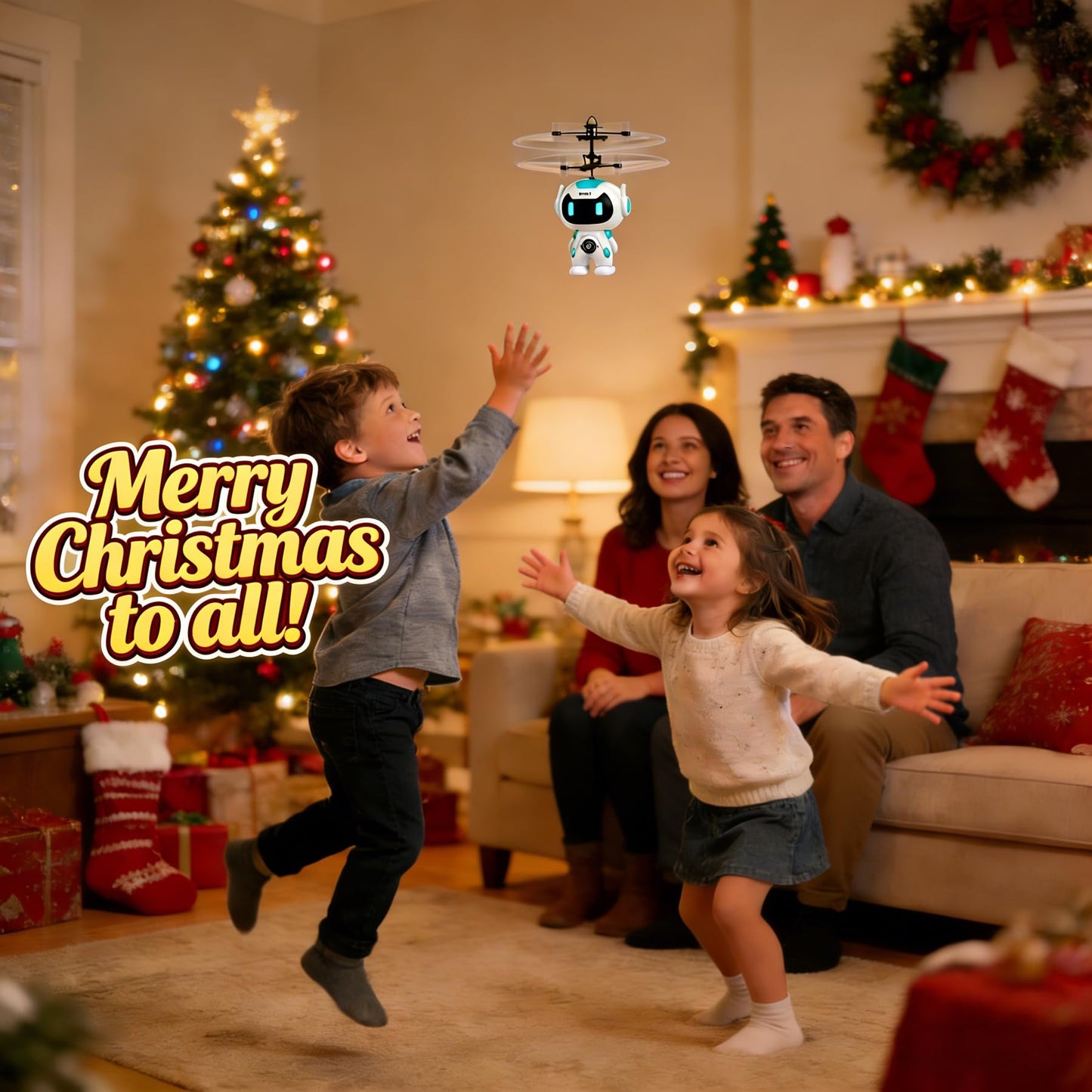 Flying Toys for Kids Mini Drones for Kids 8-12 with LED Light Indoor Rechargeable Mini Helicopter Toy Mini Robot Toy Cool Toys Gift for Boys & Girls Age 6-12