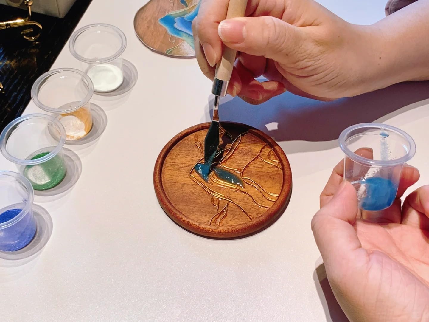 DIY Coaster Craft Kits, Cloisonne Filigree Enamel Art Painting Crafts Coasters Starter Kit, DIY Craft Coasters Supplies for Adults, Hobby for Adults Women Elderly, Handmade Home Decor Gifts