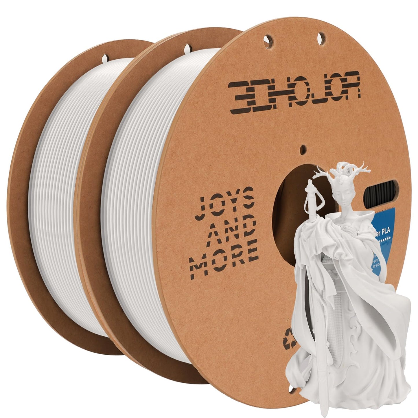 3DHoJor 3D Printing Filament Basic PLA Filament Bundle 1.75mm 1kg Cardboard Spool Dimensional Accuracy +/- 0.03 mm Fit Most 3D F
