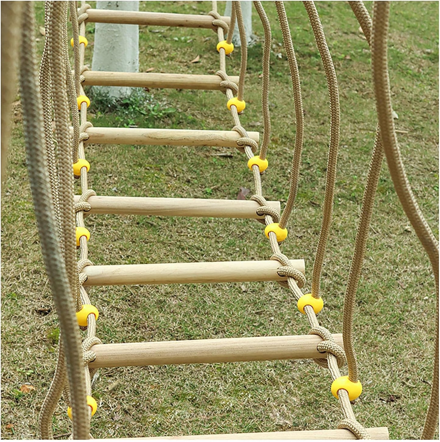 Amusement Park Suspension Bridge,Rope Ladder Bridge,Rickety Bridge, Slackline Accessories, Suitable for Outdoor Activities(Size:19.68ft(6m))