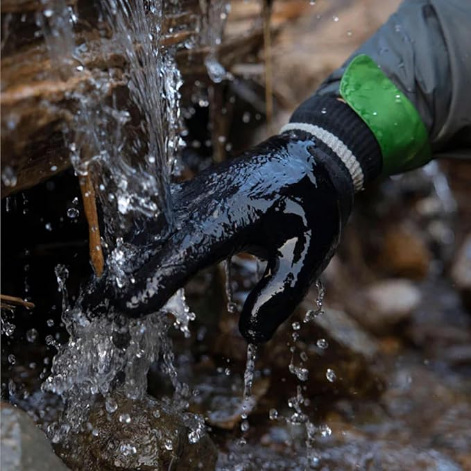 Waterproof Merino Wool Touchscreen Gloves,3-Layer Thermal Winter Gloves,Windproof for Skiing,Work,for 32-50°F