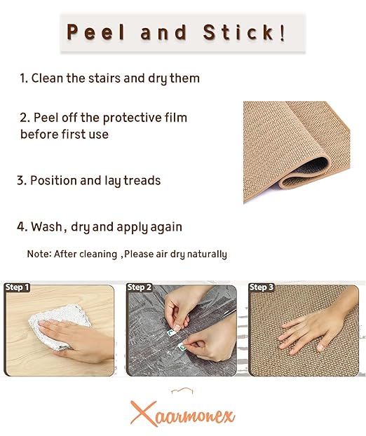 Non Slip Liner Stair Treads Matching Mat for Wooden Steps, 30"x30" Square Stair Landing Rug with Rubber Backing, Washable Indoor Safety Stair Landing Mat for Kids Elders Dogs, Grey